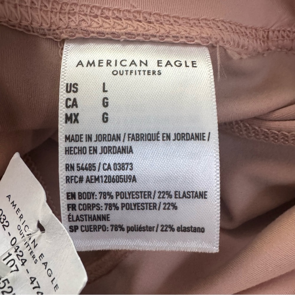 American Eagle The Everything Pocket Leggings in Blush. Hi-Rise. NWT FLAW. Large - Picture 5 of 16